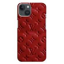 Текстурный Чехол Louis Vuitton для Айфон 14 Плюс (Красный ЛВ)