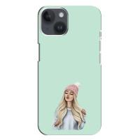 Силіконовый Чохол на iPhone 14 Plus з картинкой Модных девушек (В шапці)