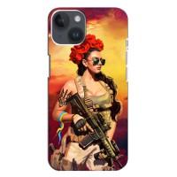 ЗСУ Чохли (TPU) для iPhone 14 Plus (Жінка солдат)