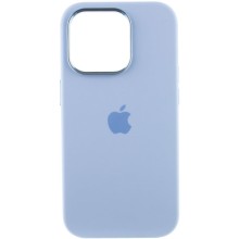 Чохол Silicone Case Metal Buttons (AA) для Apple iPhone 14 Pro Max (6.7") – Блакитний