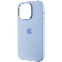 Чехол Silicone Case Metal Buttons (AA) для Apple iPhone 14 Pro Max (6.7") – Голубой