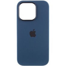 Чехол Silicone Case Metal Buttons (AA) для Apple iPhone 14 Pro Max (6.7") – Синий