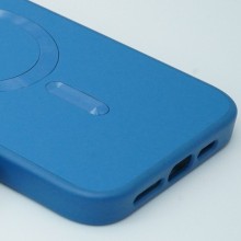 Шкіряний чохол Bonbon Leather Metal Style with MagSafe для Apple iPhone 14 Pro Max (6.7") – Синій