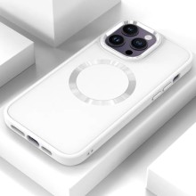 TPU чохол Bonbon Metal Style with MagSafe для Apple iPhone 14 Pro Max (6.7") – Білий