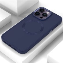 TPU чохол Bonbon Metal Style with MagSafe для Apple iPhone 14 Pro Max (6.7") – Синій