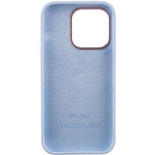 Чохол Silicone Case Metal Buttons (AA) для Apple iPhone 14 Pro Max (6.7") – Блакитний