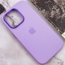 Чехол Silicone Case Metal Buttons (AA) для Apple iPhone 14 Pro Max (6.7") – Сиреневый