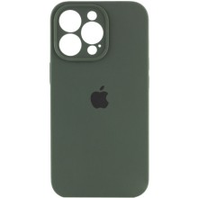 Чехол Silicone Case Full Camera Protective (AA) для Apple iPhone 14 Pro Max (6.7") – Зеленый