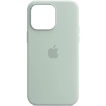 Чохол Silicone case (AAA) full with Magsafe and Animation для Apple iPhone 14 Pro Max (6.7") – Бірюзовий