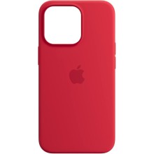 Чохол Silicone case (AAA) full with Magsafe and Animation для Apple iPhone 14 Pro Max (6.7") – Червоний