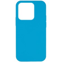 Чехол Silicone Case Full Protective (AA) NO LOGO для Apple iPhone 14 Pro Max (6.7") (Голубой)