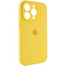 Чехол Silicone Case Full Camera Protective (AA) для Apple iPhone 14 Pro Max (6.7") – Желтый