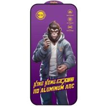 Защитное стекло 5D Anti-static Purple (тех.пак) для Apple iPhone 14 Pro Max (6.7") – Черный