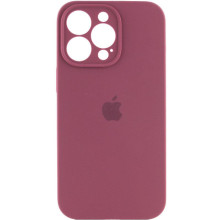 Чехол Silicone Case Full Camera Protective (AA) для Apple iPhone 14 Pro Max (6.7") – Бордовый