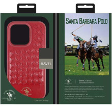 Шкіряний чохол Polo Santa Barbara для Apple iPhone 14 Pro Max (6.7") – Червоний