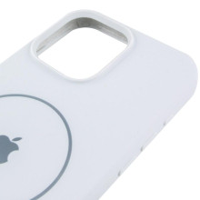 Чехол Silicone Case Full Protective (AA) V2 with MagSafe для Apple iPhone 14 Pro Max (6.7") – Белый