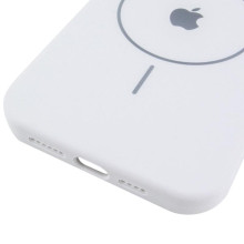 Чехол Silicone Case Full Protective (AA) V2 with MagSafe для Apple iPhone 14 Pro Max (6.7") – Белый