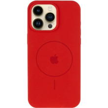 Чехол Silicone Case Full Protective (AA) V2 with MagSafe для Apple iPhone 14 Pro Max (6.7") – Красный