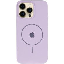 Чехол Silicone Case Full Protective (AA) V2 with MagSafe для Apple iPhone 14 Pro Max (6.7") – Сиреневый