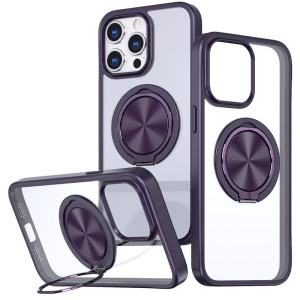 TPU+PC чехол Metal Ring with MagSafe для Apple iPhone 14 Pro Max (6.7")
