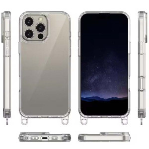 Чехол TPU Transparent with Straps для Apple iPhone 14 Pro Max (6.7") – Зеленый