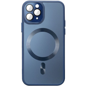 Чохол TPU+Glass Sapphire Midnight with Magnetic Fit для Apple iPhone 14 Pro Max (6.7") (Синій)