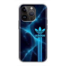 Чехлы Адидас для iPhone 14 Pro Max (AlphaPrint) (Синий Адидас)