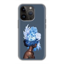 Чехлы (ART) Цветы на iPhone 14 Pro Max (VPrint) (Цветы на голове)