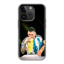 Чехлы для iPhone 14 Pro Max (Leo чемпион) (AlphaPrint) – Кубок Месси