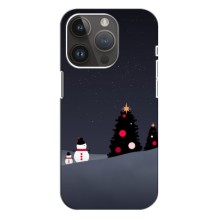 Чехлы на Новый Год iPhone 14 Pro Max (Снеговички)