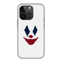 Чехлы с картинкой Джокера на iPhone 14 Pro Max (Лицо Джокера)