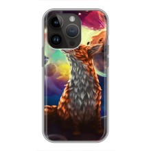 Чехлы с картинкой Лисички для iPhone 14 Pro Max (VPrint) (Лисица в космосе)
