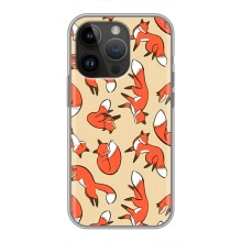 Чехлы с картинкой Лисички для iPhone 14 Pro Max (VPrint) (Лисички)