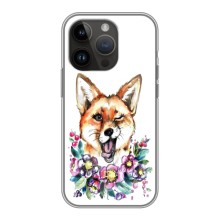 Чехлы с картинкой Лисички для iPhone 14 Pro Max (VPrint) (Веселая лисичка)