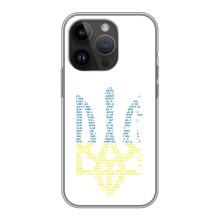 Чехлы для iPhone 14 Pro Max  Укр. Символика (AlphaPrint) (Герб из букв)