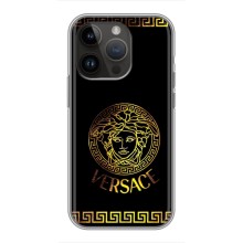 Чехлы VERSACE для Айфон 14 Про Макс (PREMIUMPrint) (Logo Versace)