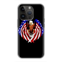 Чехол Флаг USA для iPhone 14 Pro Max (Крылья США)