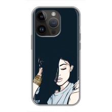 Чехол с печатью для iPhone 14 Pro Max - (Мода) (AlphaPrint) – Красивая девочка