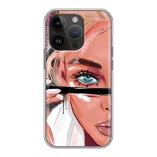 Чехол с печатью для iPhone 14 Pro Max - (Мода) (AlphaPrint) – Макияж