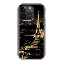 Чехол Эйфелева Башня для iPhone 14 Pro Max - (AlphaPrint) (Ночной Париж)