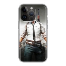 Чехол PUBG для Айфон 14 Про Макс (AlphaPrint) (Пабг мен)