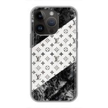 Чохол Стиль Louis Vuitton на iPhone 14 Pro Max (LV на білому)