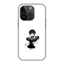 Чехлы Венсдей на iPhone 14 Pro Max Уэнсдей (AlphaPrint) (танец Уэнздей)