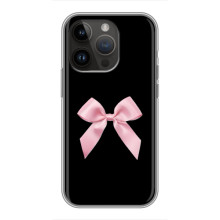 Чехол банты для iPhone 14 Pro Max – Бант на черном