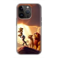 Чехол Король лев на Айфон 14 Про Макс (Рождение Симбы)