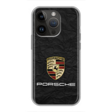 Чохол з авто Порше для iPhone 14 Pro Max – Лого Порше