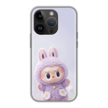 Чохол з принтом Лабубу для iPhone 14 Pro Max – Фіолетовий Лабубу