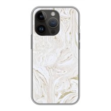 Мраморный чехол на iPhone 14 Pro Max (VPrint) (Белый мрамор)
