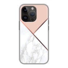 Мраморный чехол на iPhone 14 Pro Max (VPrint) (Тройной мрамор)
