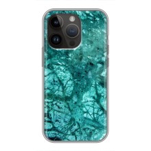 Мраморный чехол на iPhone 14 Pro Max (VPrint) (Зеленый мрамор)